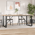 Eettafel 200X100X75,5 Cm Grenenhout En Staal - Nordexa Home