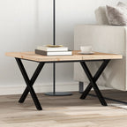 Eettafel 60X60X75,5 Cm Massief Grenenhout En Staal - Nordexa Home