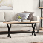 Eettafel 60X60X75,5 Cm Massief Grenenhout En Staal - Nordexa Home