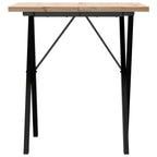 Eettafel 60X60X75,5 Cm Massief Grenenhout En Staal - Nordexa Home
