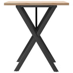 Eettafel 60X60X75,5 Cm Massief Grenenhout En Staal - Nordexa Home
