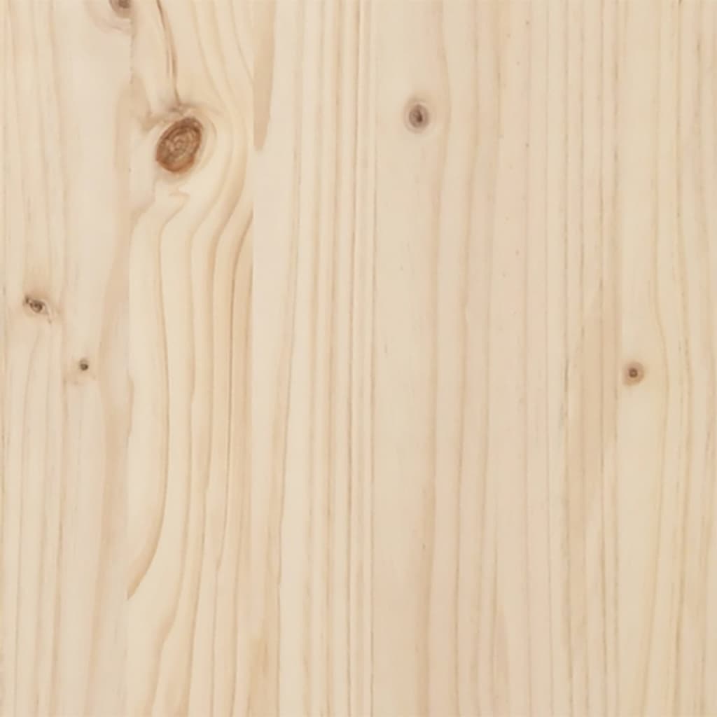 Eettafel 60X60X75,5 Cm Massief Grenenhout En Staal - Nordexa Home