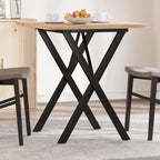Eettafel 60X60X75,5 Cm Massief Grenenhout En Staal - Nordexa Home