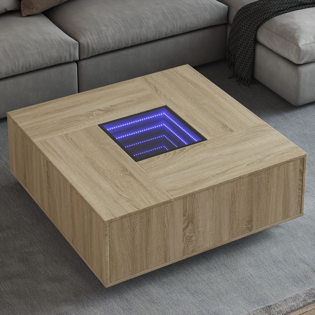 Salontafel met Infinity LED Verlichting – Modern Design | NordexaHome - Nordexa Home