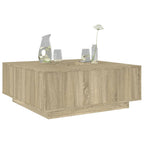 Salontafel Kleurig Bewerkt Hout – 100x100x40 cm | NordexaHome Design - Nordexa Home