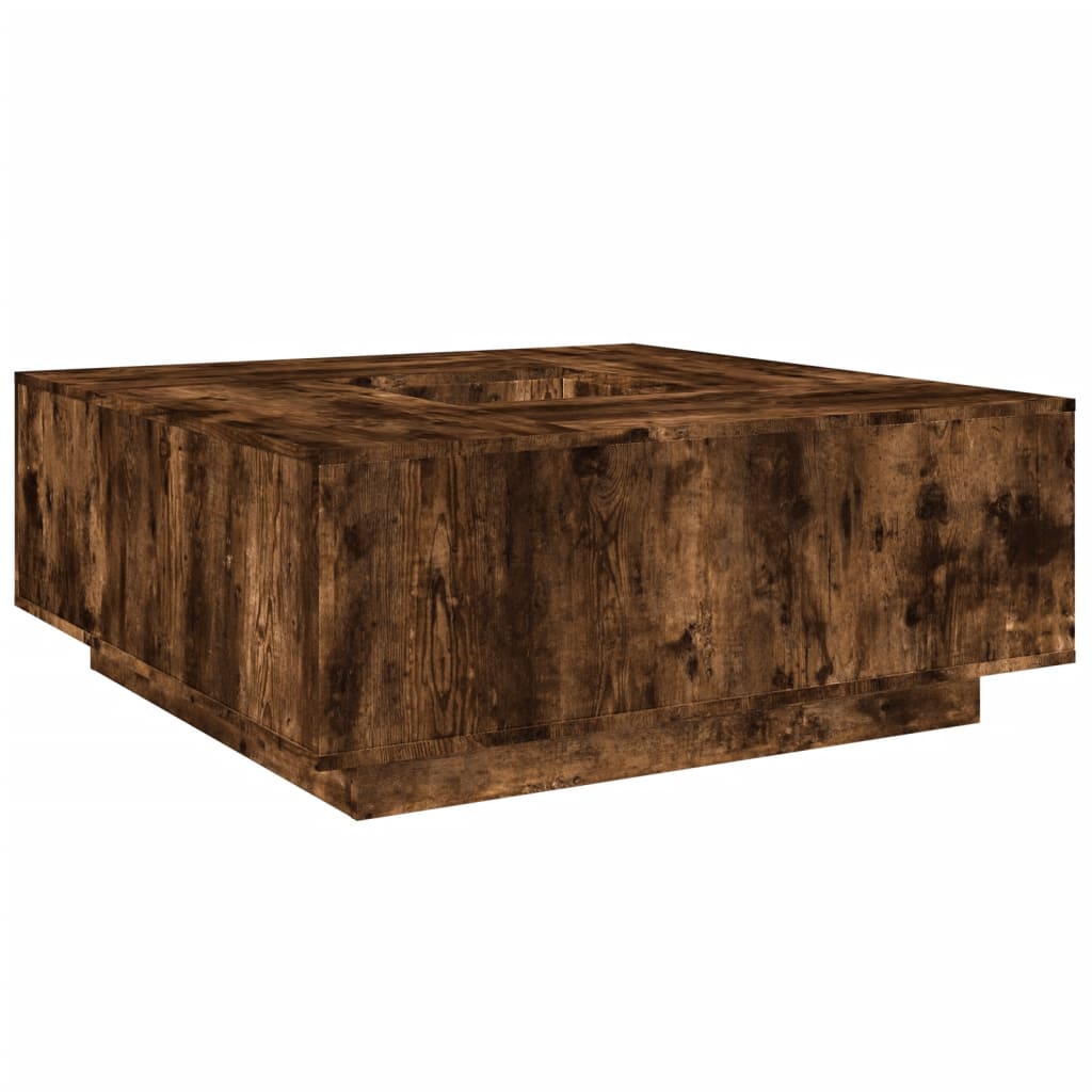 Salontafel Kleurig Bewerkt Hout – 100x100x40 cm | NordexaHome Design - Nordexa Home