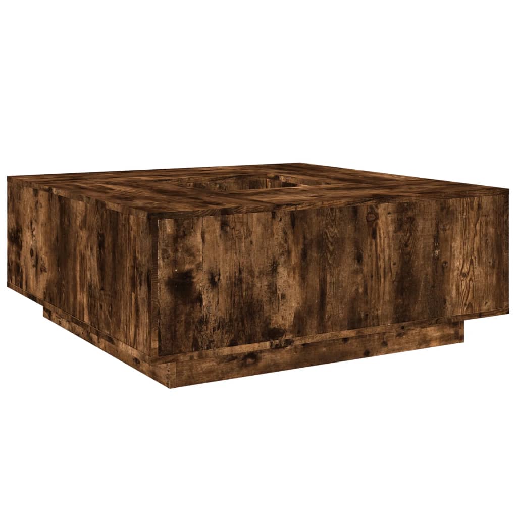 Salontafel Kleurig Bewerkt Hout – 100x100x40 cm | NordexaHome Design - Nordexa Home