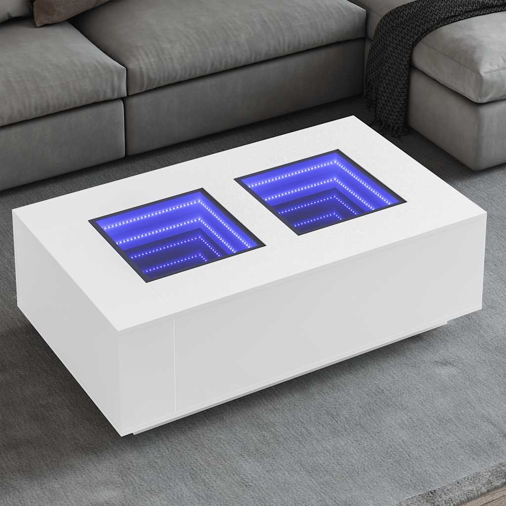 Salontafel met Infinity LED Verlichting – Modern Design | NordexaHome - Nordexa Home