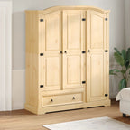 Kledingkast Corona 151,5X52X186 Cm Massief Grenenhout - Nordexa Home