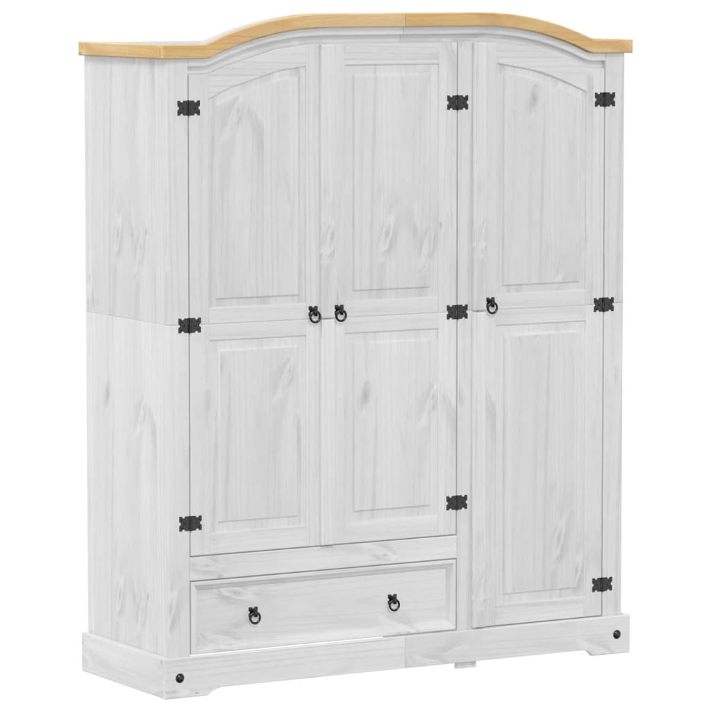 Kledingkast Corona 151,5X52X186 Cm Massief Grenenhout - Nordexa Home