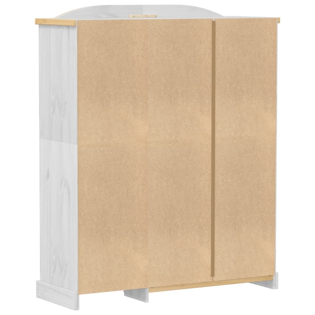 Kledingkast Corona 151,5X52X186 Cm Massief Grenenhout - Nordexa Home
