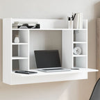 Wandbureau 105X48X75 Cm Bewerkt Hout Kleurig - Nordexa Home