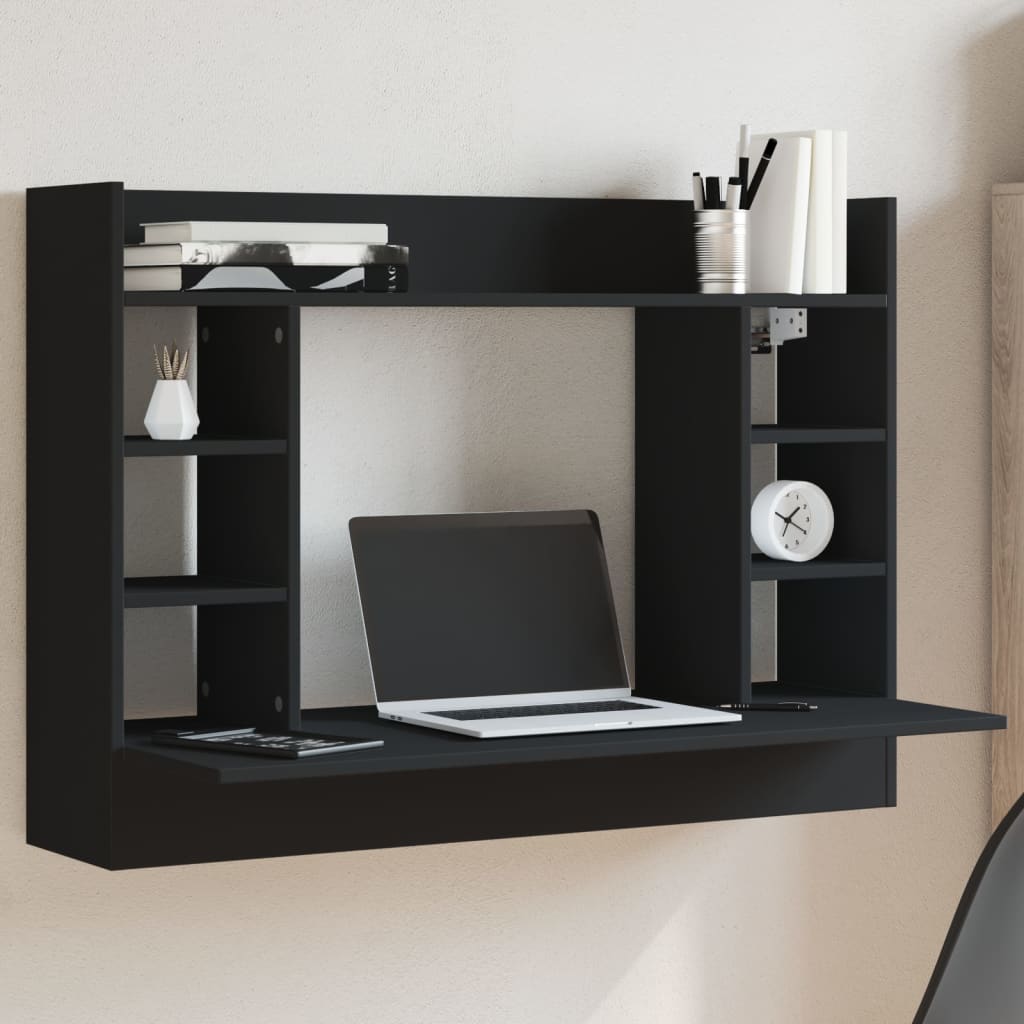 Wandbureau 105X48X75 Cm Bewerkt Hout Kleurig - Nordexa Home