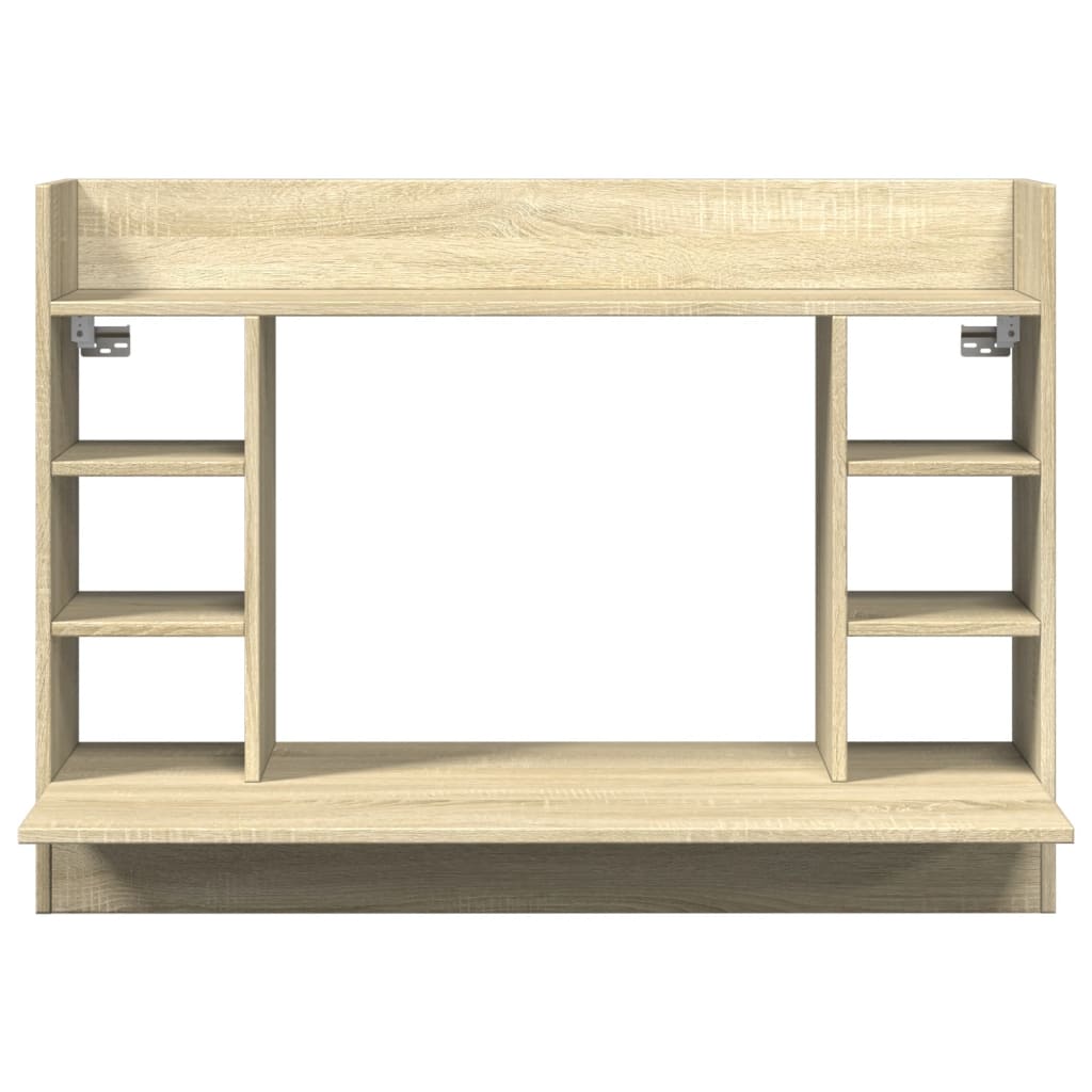 Wandbureau 105X48X75 Cm Bewerkt Hout Kleurig - Nordexa Home