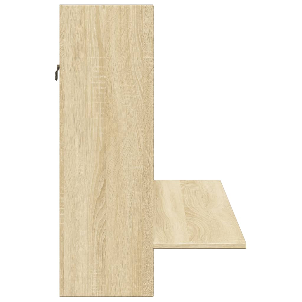 Wandbureau 105X48X75 Cm Bewerkt Hout Kleurig - Nordexa Home