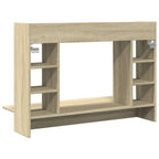 Wandbureau 105X48X75 Cm Bewerkt Hout Kleurig - Nordexa Home