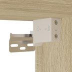 Wandbureau 105X48X75 Cm Bewerkt Hout Kleurig - Nordexa Home