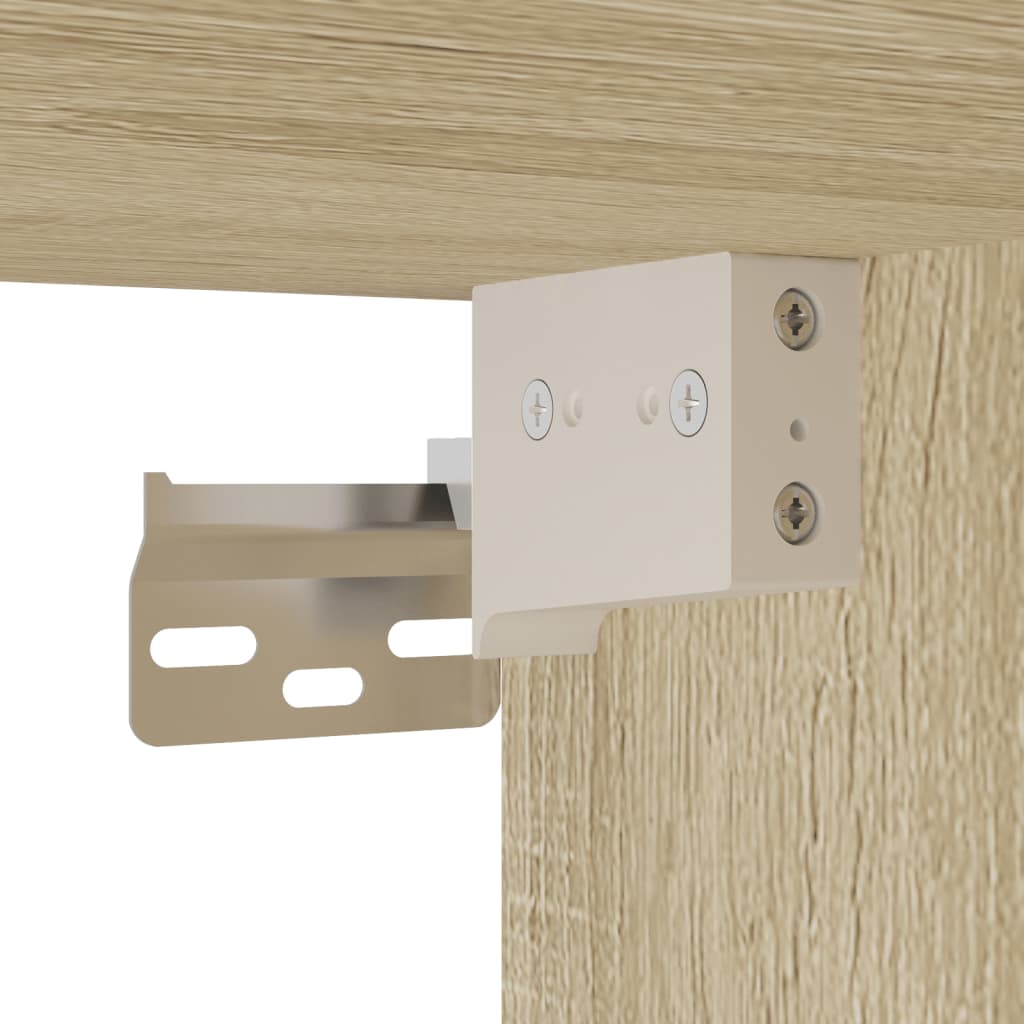 Wandbureau 105X48X75 Cm Bewerkt Hout Kleurig - Nordexa Home