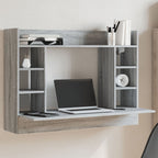 Wandbureau 105X48X75 Cm Bewerkt Hout Kleurig - Nordexa Home