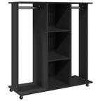 Kledingkast Met Wielen 102X38X110 Cm Bewerkt Hout - Nordexa Home