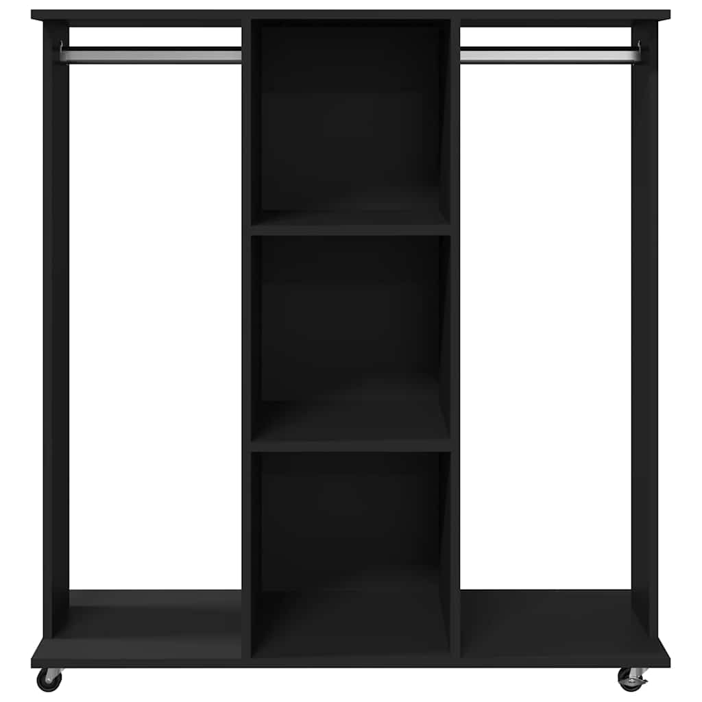 Kledingkast Met Wielen 102X38X110 Cm Bewerkt Hout - Nordexa Home