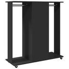 Kledingkast Met Wielen 102X38X110 Cm Bewerkt Hout - Nordexa Home