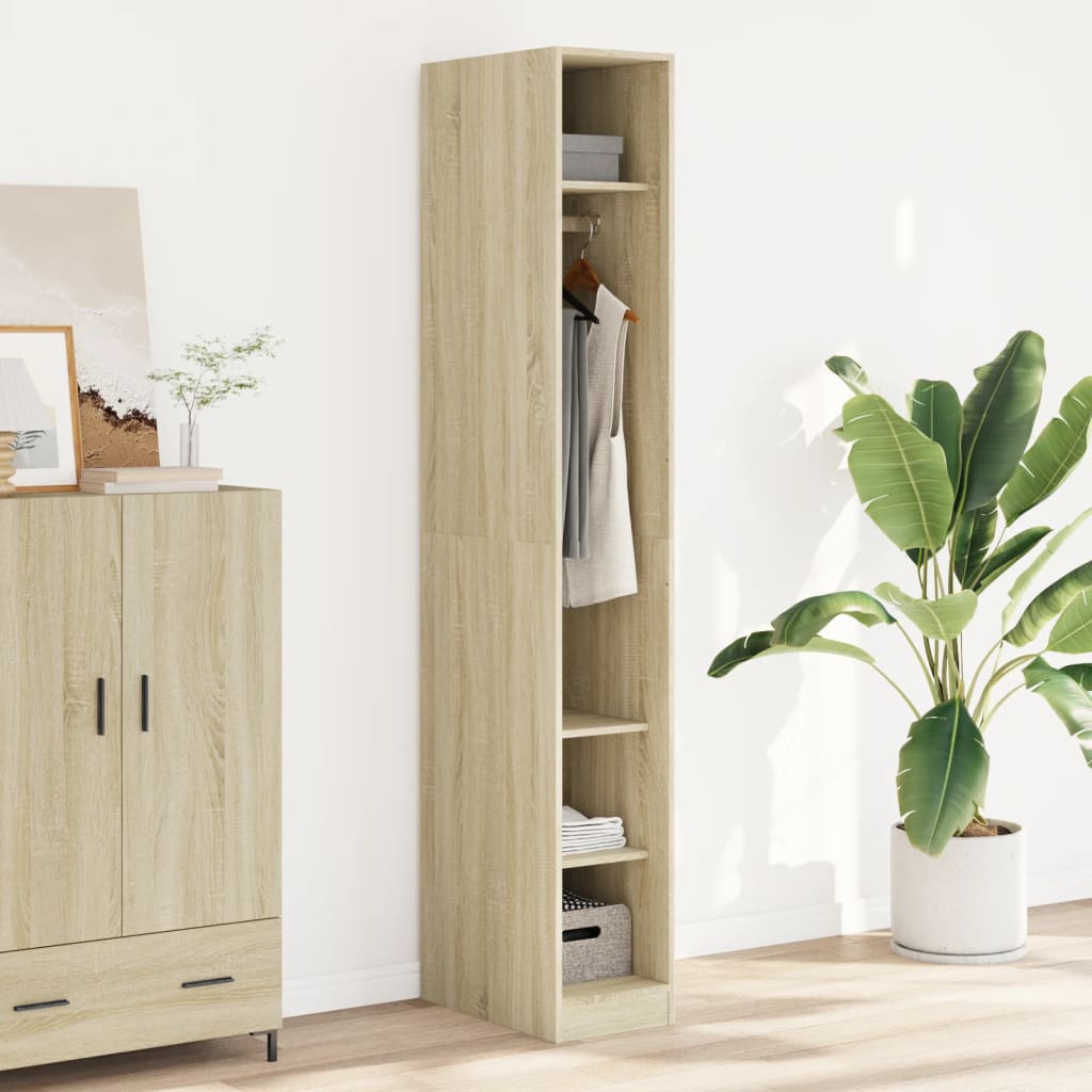 Kledingkast Bewerkt Hout Kleurig Sonoma Eiken - Nordexa Home