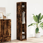 Kledingkast Bewerkt Hout Kleurig Gerookt Eiken - Nordexa Home