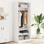 Kledingkast Bewerkt Hout Wit - Nordexa Home