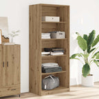 Kledingkast Bewerkt Hout Artisanaal Eikenkleur Artisanaal Eikenkleurig - Nordexa Home