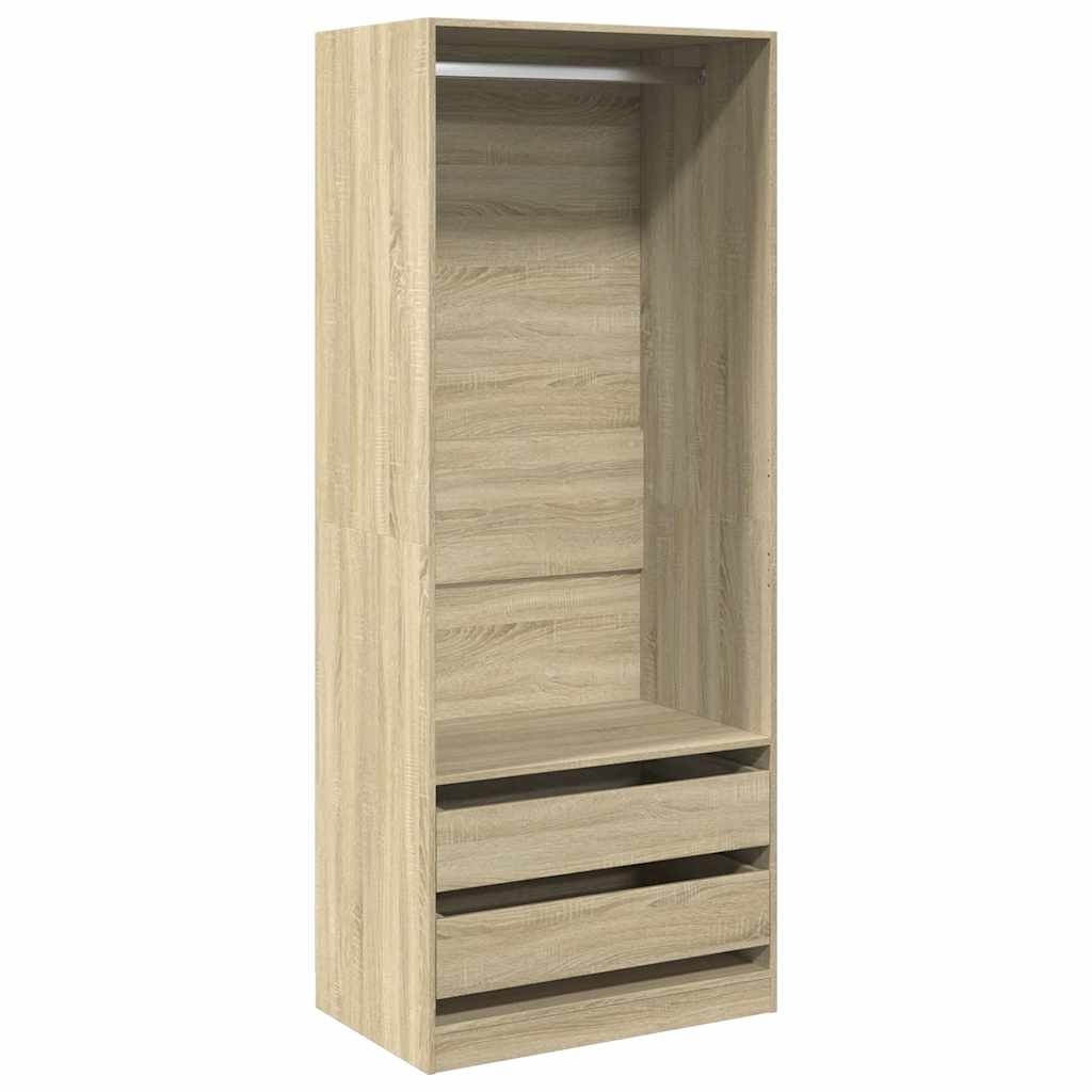 Kledingkast Bewerkt Hout Kleurig Sonoma Eiken - Nordexa Home