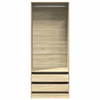 Kledingkast Bewerkt Hout Kleurig Sonoma Eiken - Nordexa Home