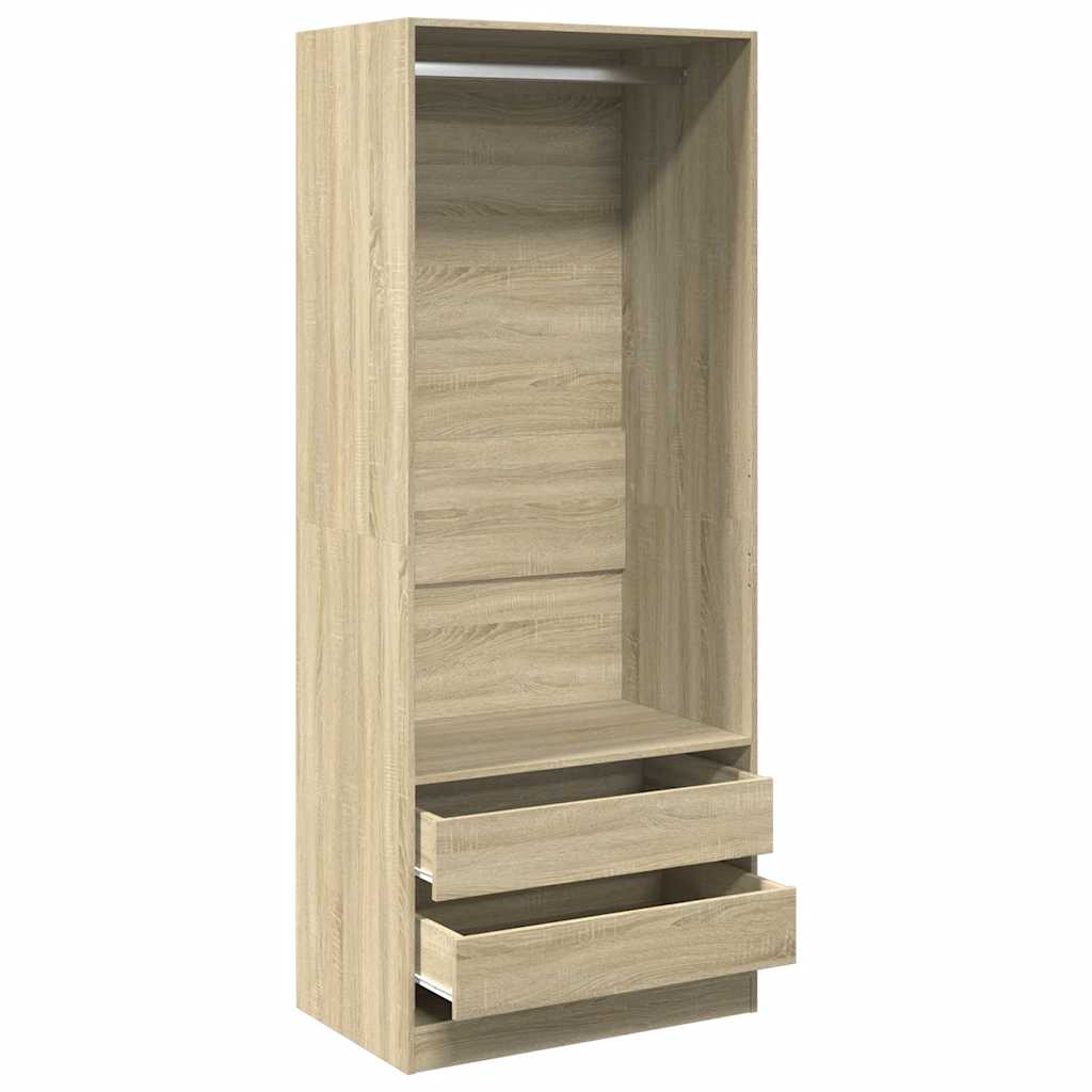 Kledingkast Bewerkt Hout Kleurig Sonoma Eiken - Nordexa Home
