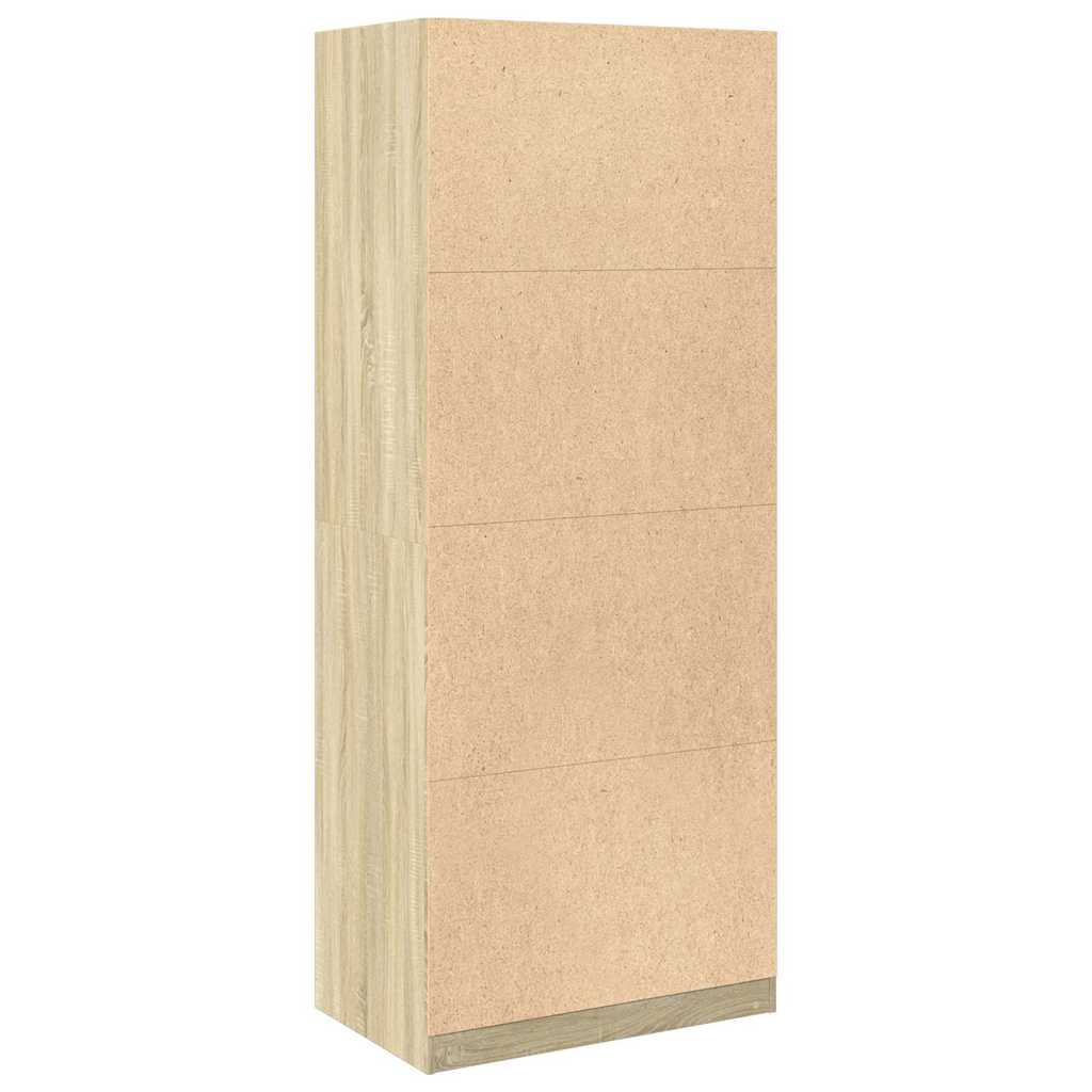 Kledingkast Bewerkt Hout Kleurig Sonoma Eiken - Nordexa Home