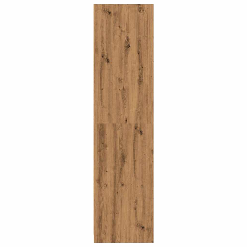 Kledingkast Bewerkt Hout Artisanaal Eikenkleur Artisanaal Eikenkleurig - Nordexa Home