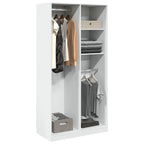 Kledingkast Bewerkt Hout Wit - Nordexa Home