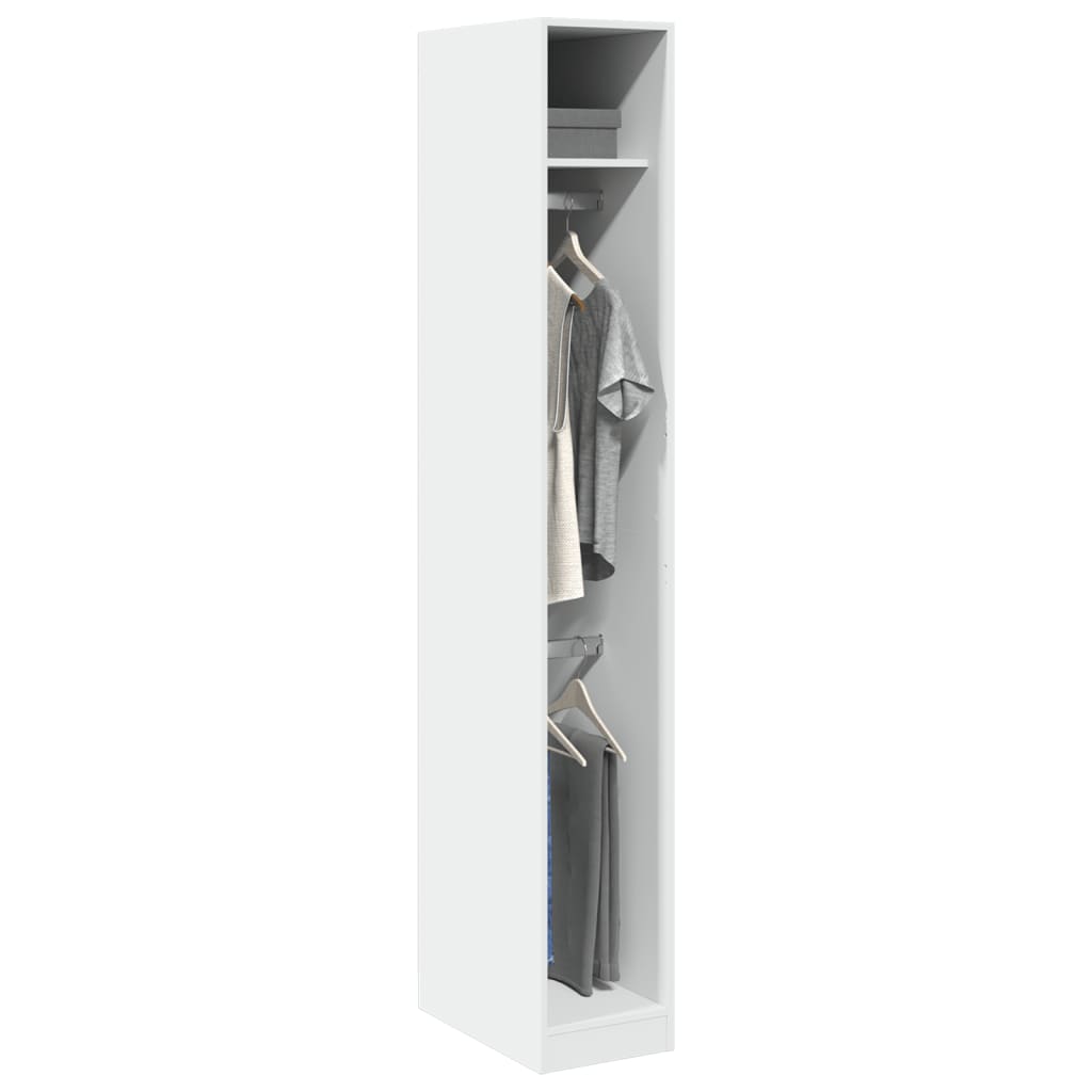 Kledingkast Bewerkt Hout Wit - Nordexa Home