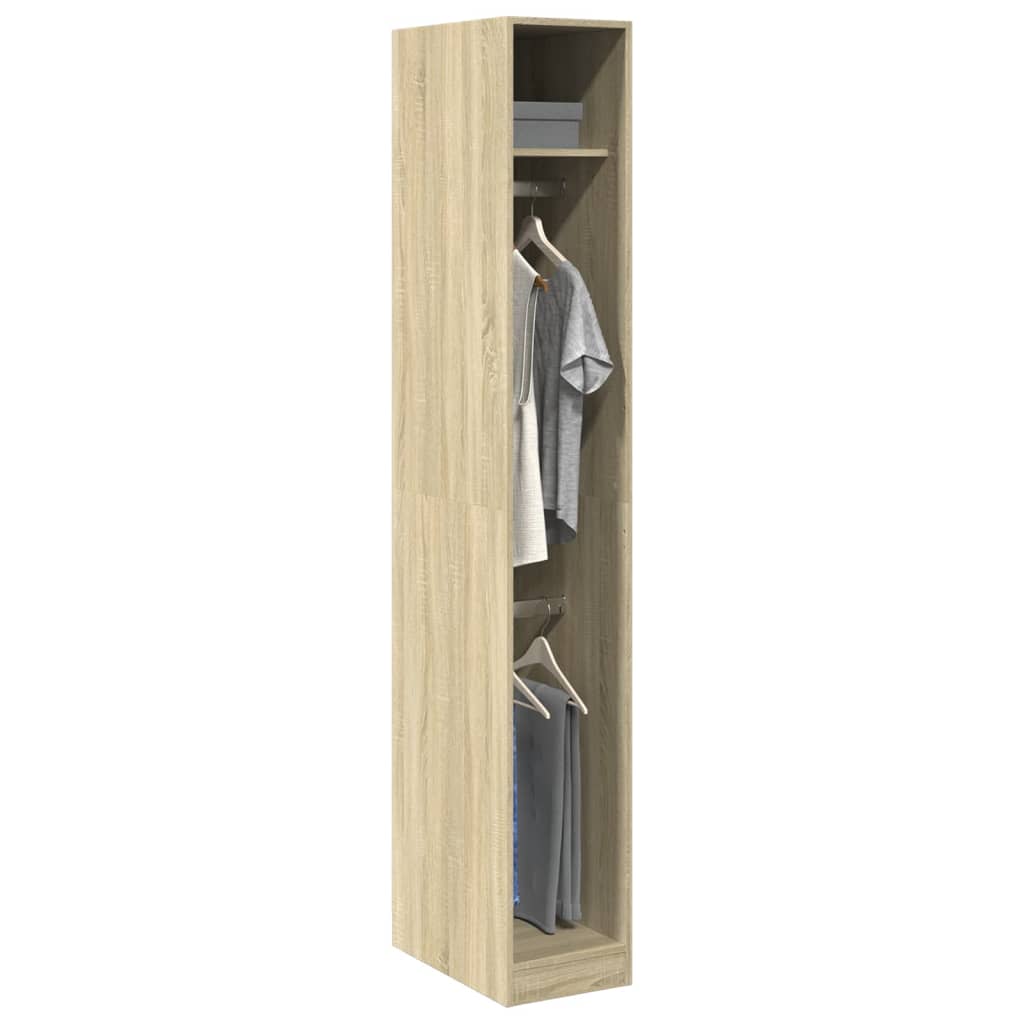 Kledingkast Bewerkt Hout Kleurig Sonoma Eiken - Nordexa Home