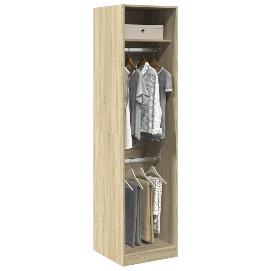 Kledingkast Bewerkt Hout Kleurig Sonoma Eiken - Nordexa Home