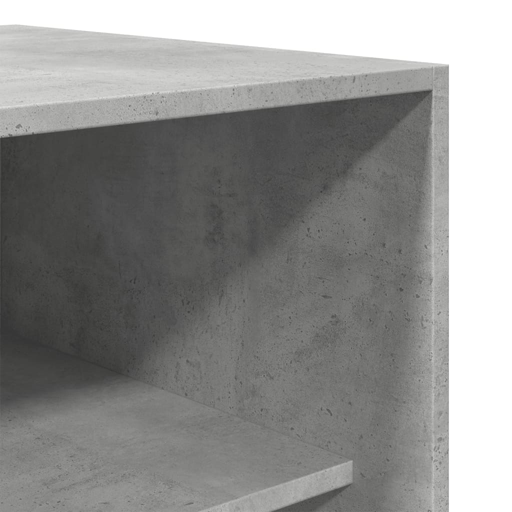 Kledingkast Bewerkt Hout Betongrijs - Nordexa Home