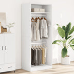 Kledingkast Bewerkt Hout Wit - Nordexa Home
