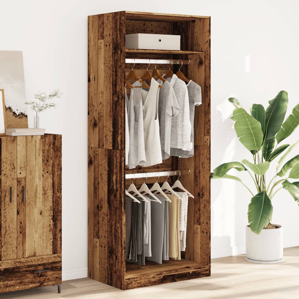 Kledingkast Bewerkt Hout Oud Hout - Nordexa Home