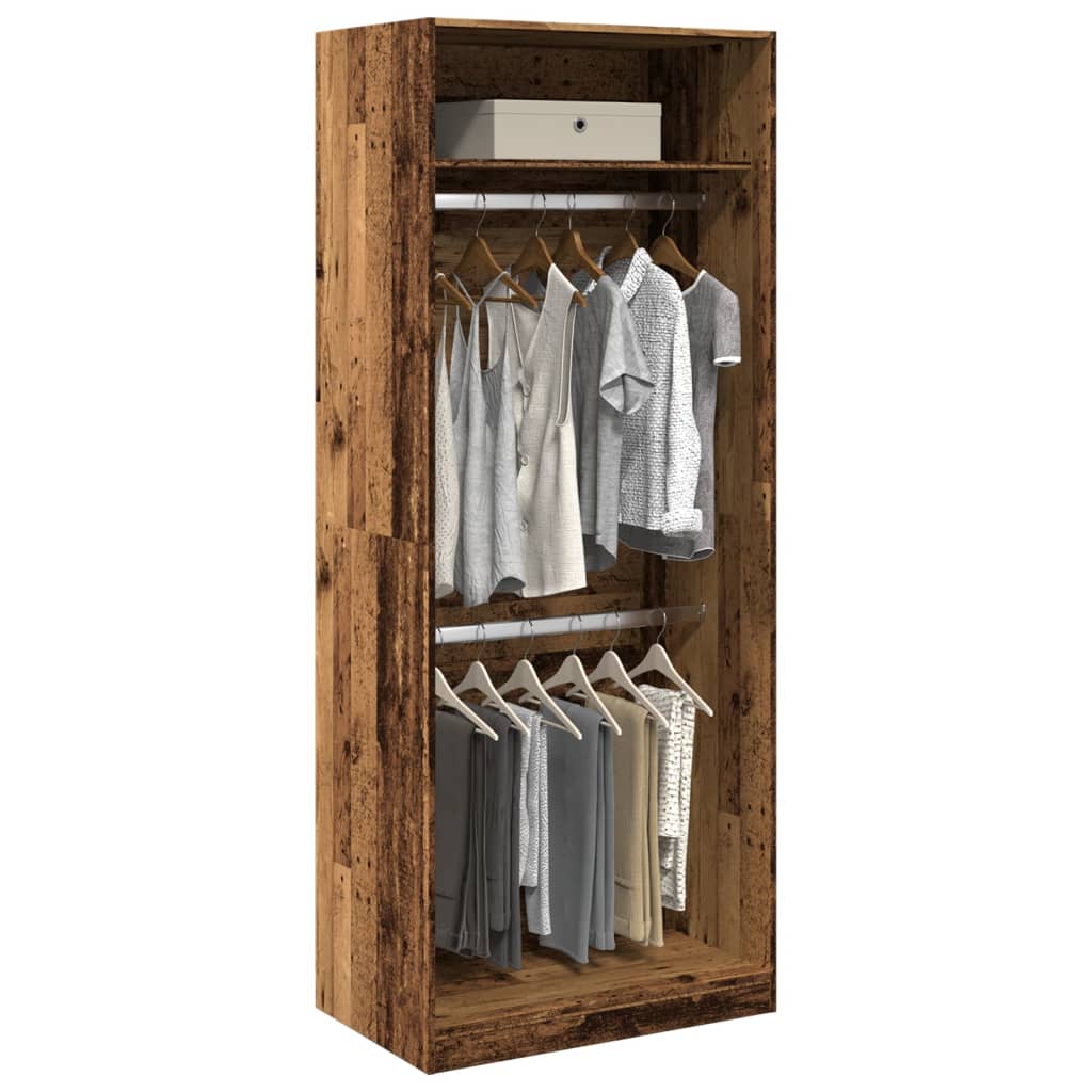 Kledingkast Bewerkt Hout Oud Hout - Nordexa Home