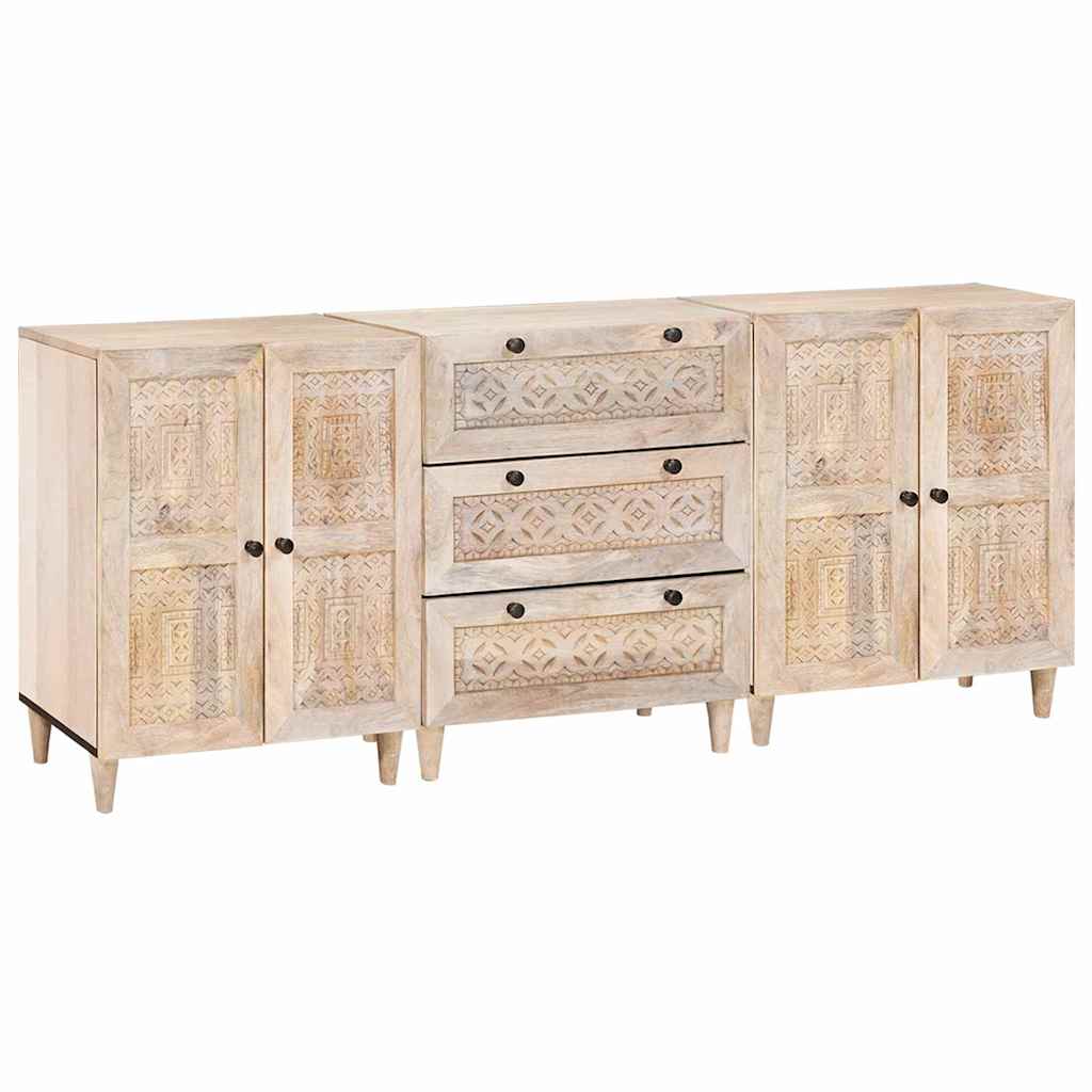 Dressoir 3‑Delig – Massief Mangohout | Nordexahome - Nordexa Home