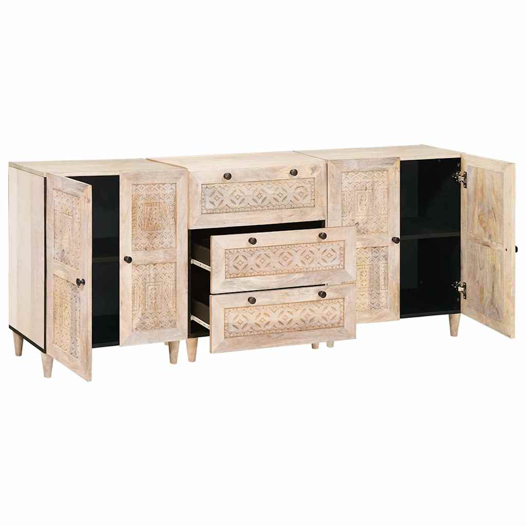 Dressoir 3‑Delig – Massief Mangohout | Nordexahome - Nordexa Home