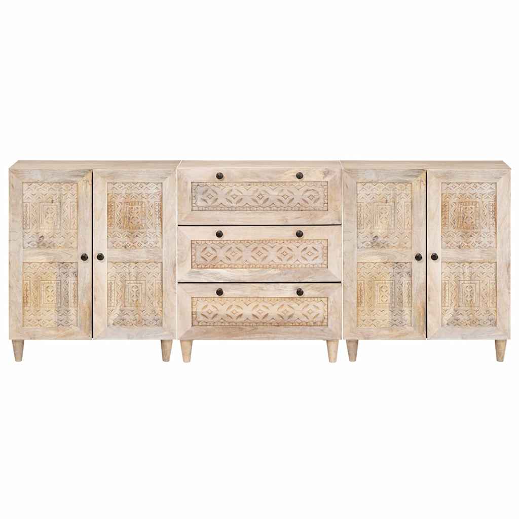 Dressoir 3‑Delig – Massief Mangohout | Nordexahome - Nordexa Home