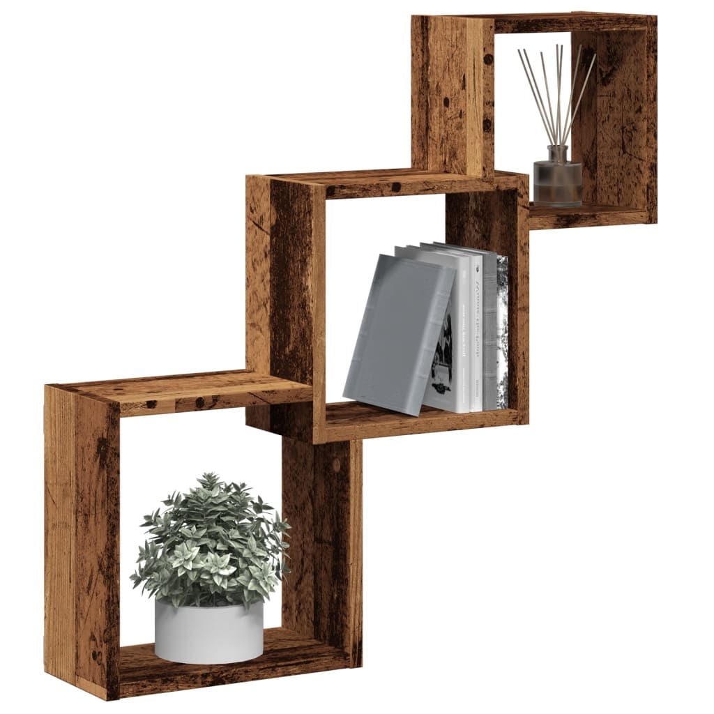 Wandplanken Kubus 68×15×68 cm – Bewerkt Hout | Nordexahome - Nordexa Home