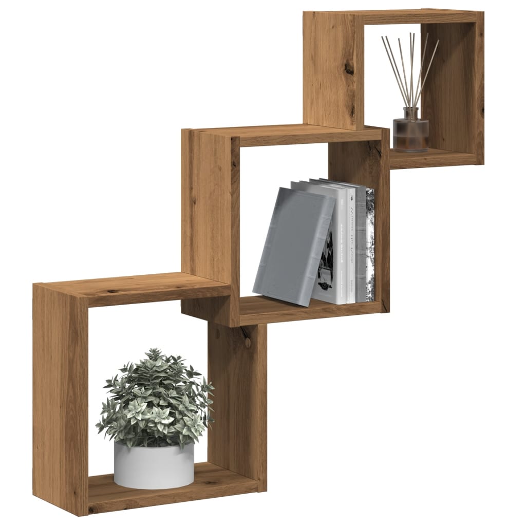 Wandplanken Kubus 68×15×68 cm – Bewerkt Hout | Nordexahome - Nordexa Home