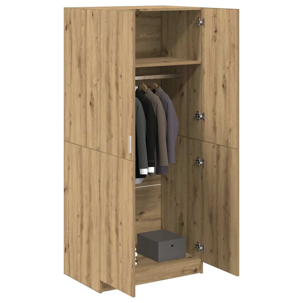 Stockholm Kledingkast – Naturel Eikenlook - Nordexa Home