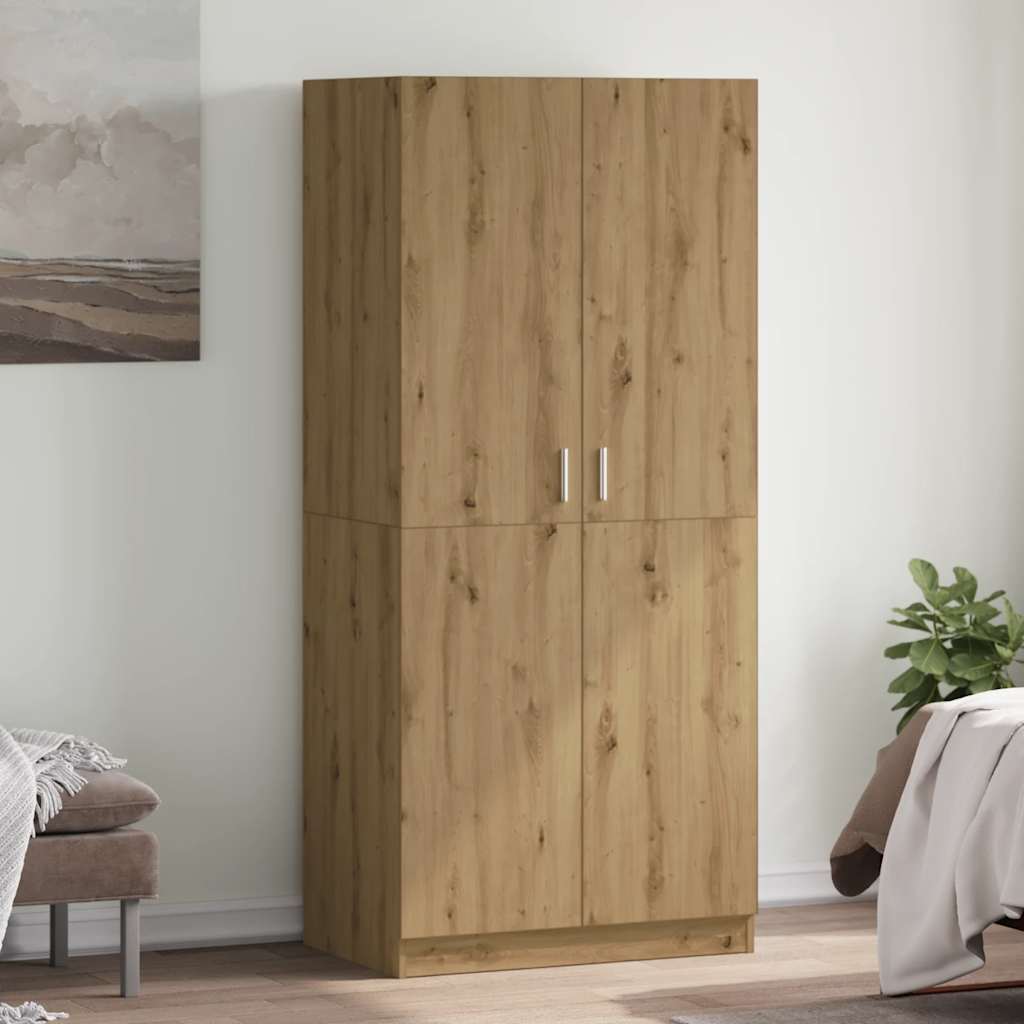 Stockholm Kledingkast – Naturel Eikenlook - Nordexa Home